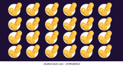 potato background illustration vector eps