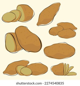 Potato With Boho Style Collection