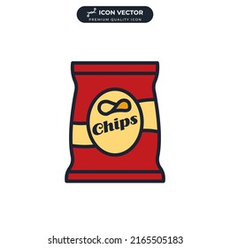potato chip icon symbol template for graphic and web design collection logo vector illustration