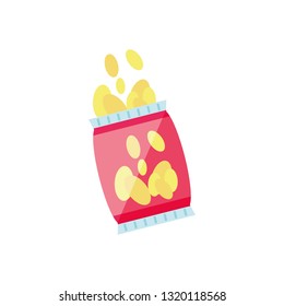 potato chip isolated icon