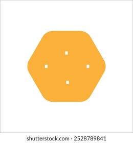 potato chip vector icon line template