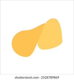 potato chip vector icon line template