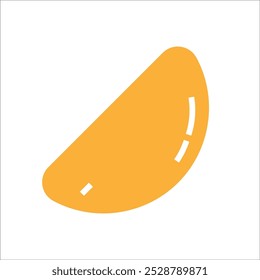 potato chip vector icon line template