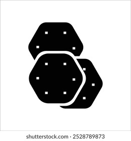 potato chip vector icon line template