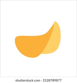 potato chip vector icon line template