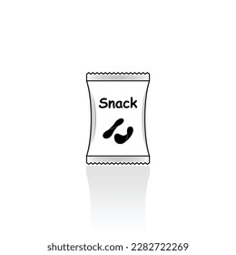 Potato chips bag icon isolated vector graphics