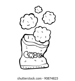 potato chips cartoon