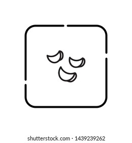 
Potato chips, food symbol vector icon