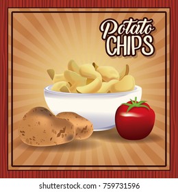 Potato chips frame
