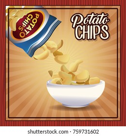 Potato chips frame