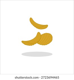 Patatas fritas dibujadas a mano ilustración ilustración