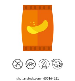 Potato chips icon