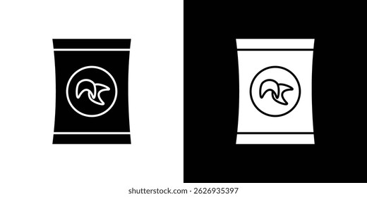 Potato chips icon concept, vector illustration
