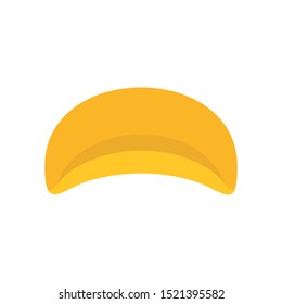 Potato chips icon. Flat illustration of potato chips vector icon for web design