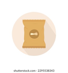 Potato Chips Icon Vector Design.