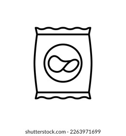 potato   chips  icon vector chips logo