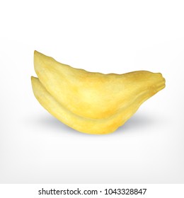 Potato chips isolated on white. Vector icon. EPS10