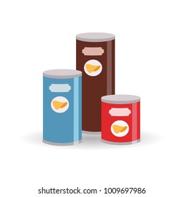 Potato chips on white background. Vector illustration.