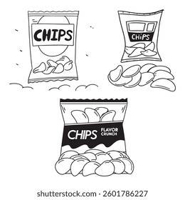  Potato chips package design art