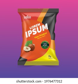 Potato chips package design, foil bags with the original file in 3d illustration.  Chip's packaging ideas chip packaging, packaging, chips.