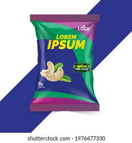 Potato chips package design, foil bags with the original file in 3d illustration.  Chip's packaging ideas chip packaging, packaging, chips.