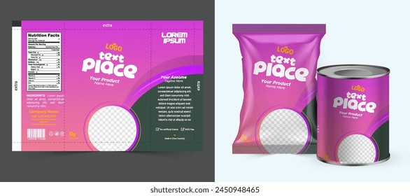 Potato chips package design, foil bags with the original file in 3d illustration. Chip's packaging ideas | chip packaging, packaging vector, eps