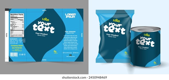 Potato chips package design, foil bags with the original file in 3d illustration. Chip's packaging ideas | chip packaging, packaging vector, eps