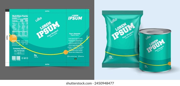 Potato chips package design, foil bags with the original file in 3d illustration. Chip's packaging ideas | chip packaging, packaging vector, eps
