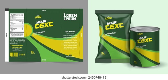 Potato chips package design, foil bags with the original file in 3d illustration. Chip's packaging ideas | chip packaging, packaging vector, eps