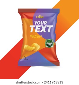 Potato chips package and foil bags design