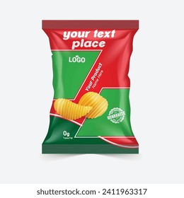 Potato chips package and foil bags design