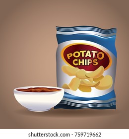 Potato chips snacks