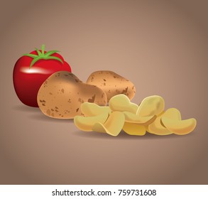 Potato chips snacks
