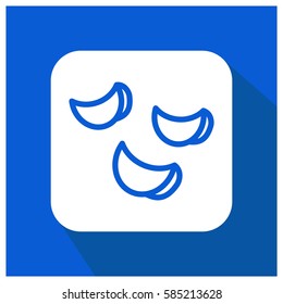 Potato chips vector icon