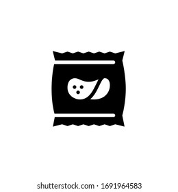 potato chips vector icon design on white background