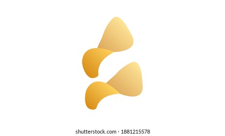 Potato chips vector illustration. Heap, salt