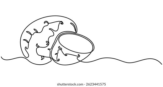  potato continuous one line drawing, Potatoes vector illustration. One line drawing art illustration with lettering organic potatoes, One line drawing art illustration with lettering organic potatoes.
