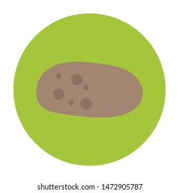 potato flat icon.You can be used potato icon for several purposes like: websites, UI, UX, print templates, presentation templates, promotional materials, web and mobile phone apps