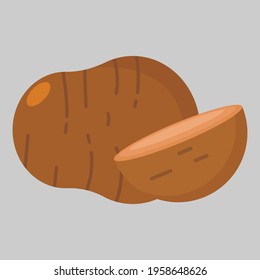 potato flat icon illustration vector graphic 