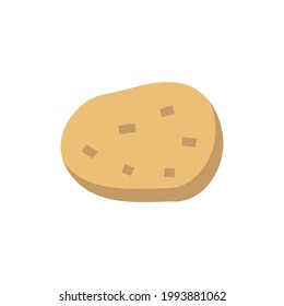 potato flat icon on white background