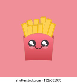 Potato free. Kawaii. Vector