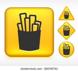 Potato French Fries on Yellow Multi Shape Buttons