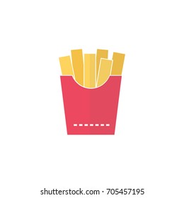 potato fries flat style