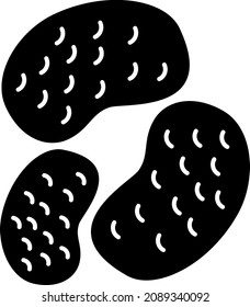 Potato Glyph Icon Vegetable Vector