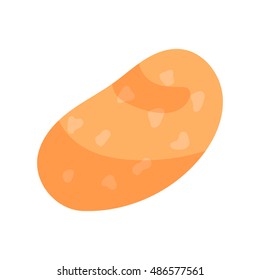 Potato icon in cartoon style isolated on white background vector illustration