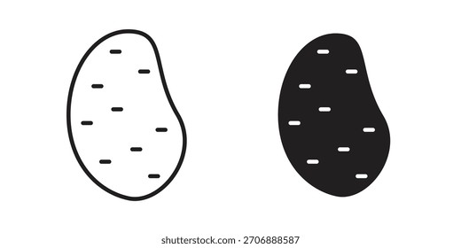 Colección de icono de patata. iconos simples modernos para el Web