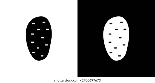 Potato icon design concept. vector flat icons