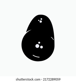 Potato Icon. Food or Vegetables, One of Carbohydrate Symbol - Vector.