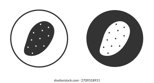 Ícone de batata no estilo de glifo para Web Design. Ícones de UI UX