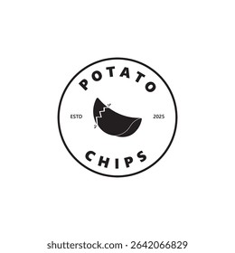 Potato icon illustration, potato chips logo Design for your Business